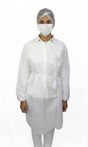 avental manga longa avental manga longa