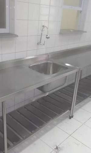 Bancada de inox cozinha Bancada de inox cozinha