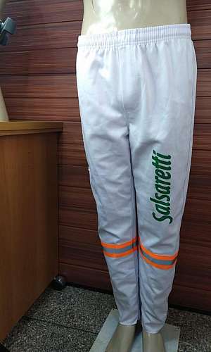 calça de brim branca uniforme calça de brim branca uniforme