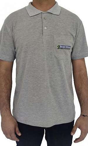 Camiseta polo malha fria para uniforme