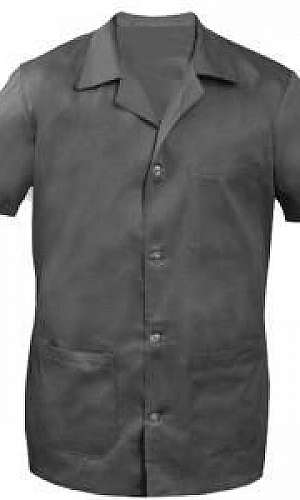 jaleco cinza manga curta jaleco cinza manga curta