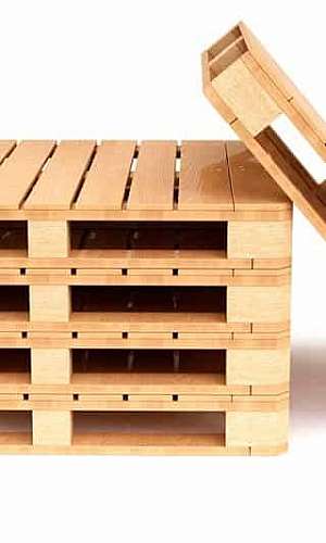 Pallet de madeira reforçado Pallet de madeira reforçado